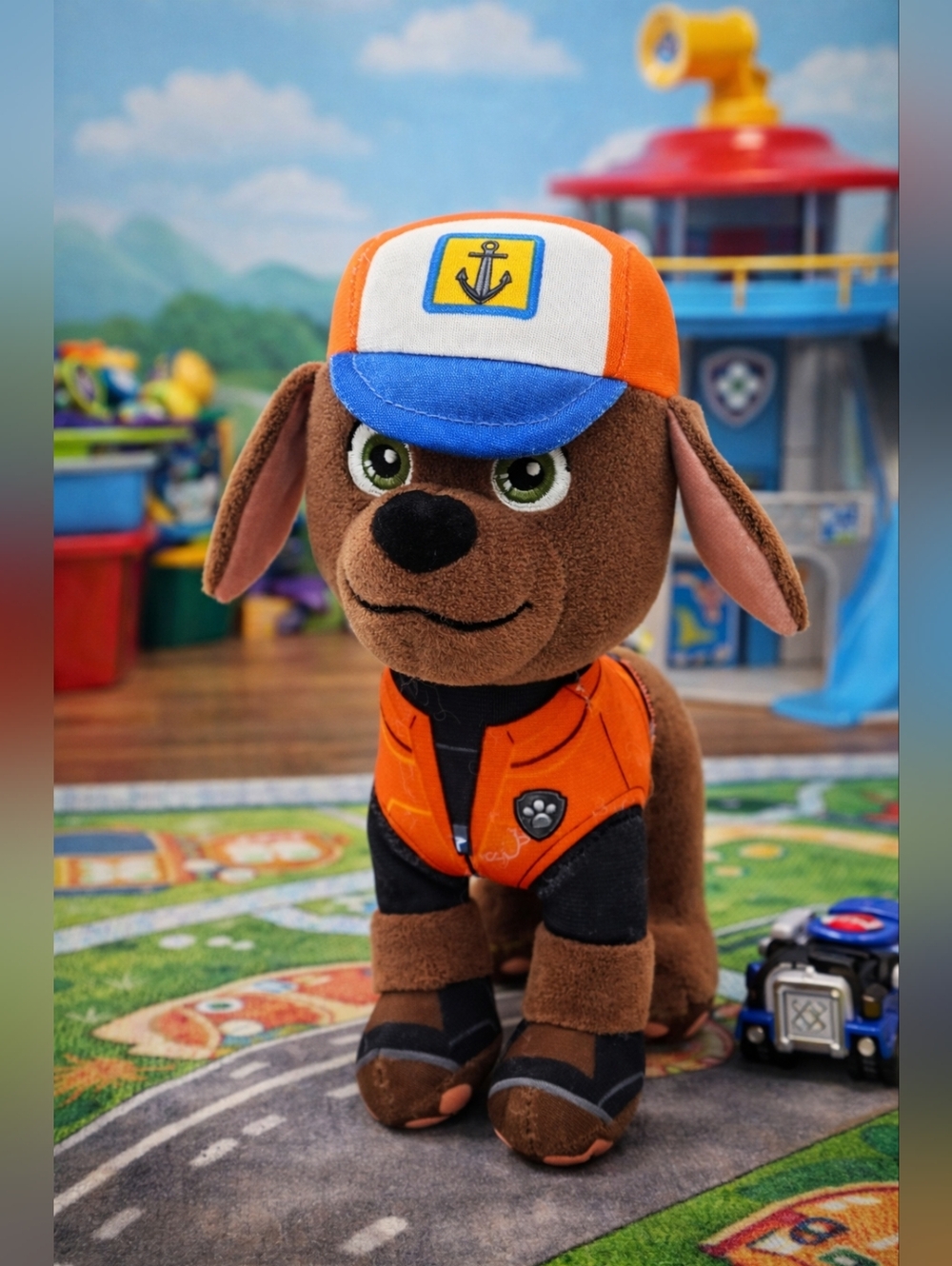 Paw Patrol Zuma Plush Toy 2021 Spin Master Nickelodeon Brown Dog 8” Stuffed Anim